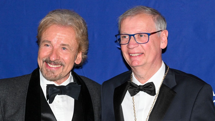 Thomas Gottschalk (links) und Günther Jauch verbindet eine jahrezehntelange Freundschaft. (Bild: 2025 Getty Images/Hannes Magerstaedt)
