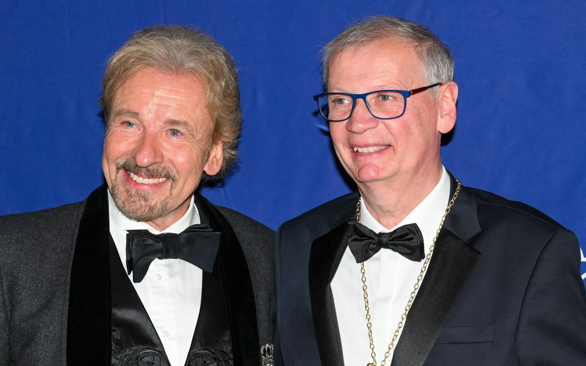 Thomas Gottschalk (links) und Günther Jauch verbindet eine jahrezehntelange Freundschaft. (Bild: 2025 Getty Images/Hannes Magerstaedt)