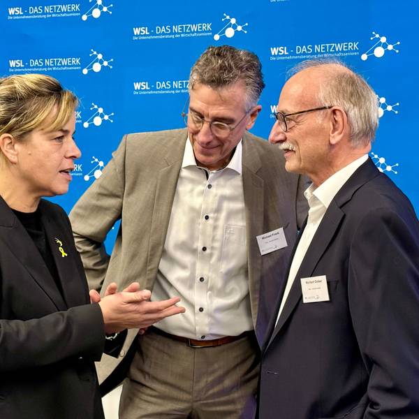 Mona Neubaur, Michael Frank und Norbert Gober