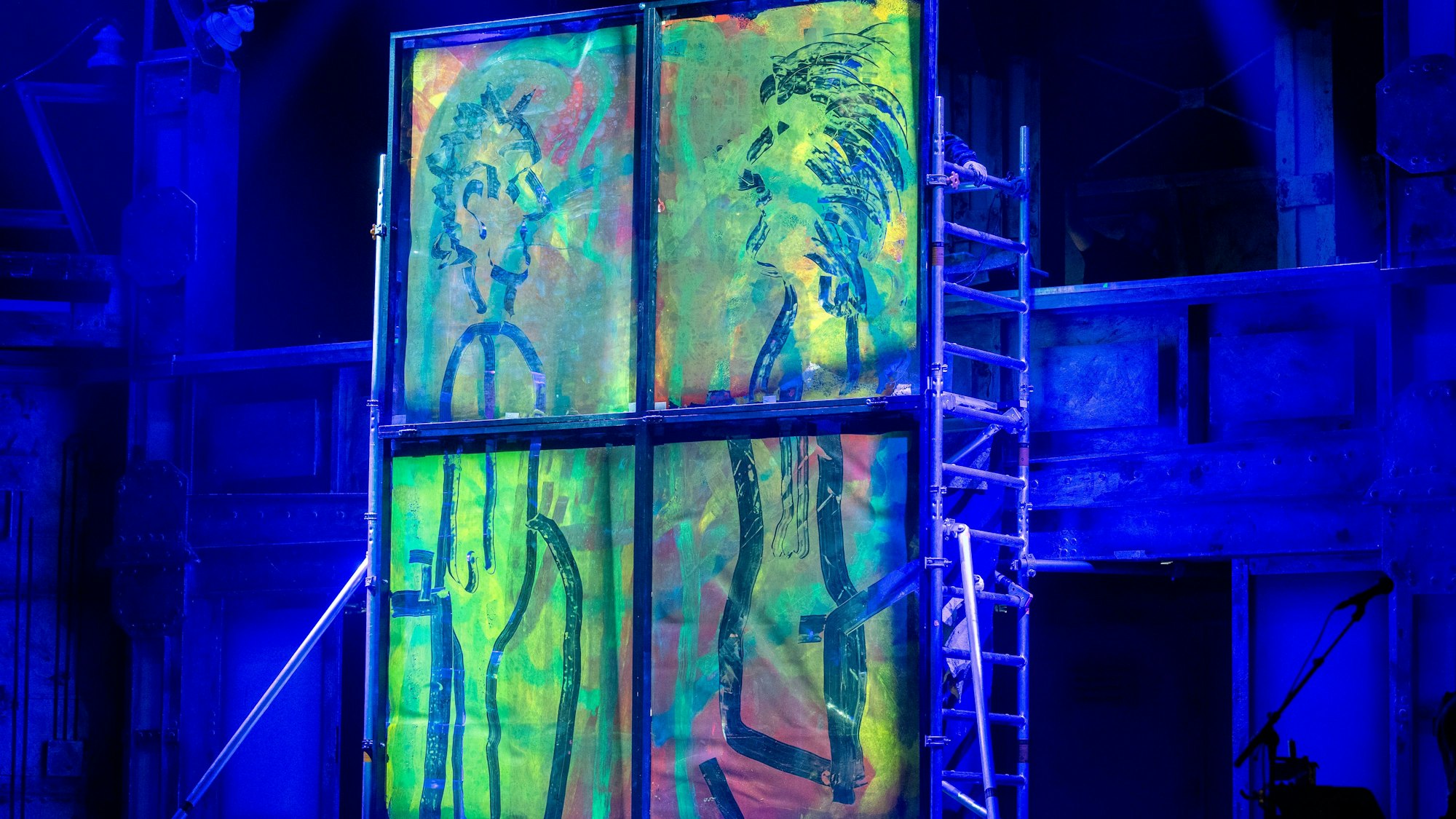 10.12.2025, Köln: Die Premiere der Stunksitzung im E-Werk.
Im Bild „Geschichte der Erde“
Foto: Michael Bause