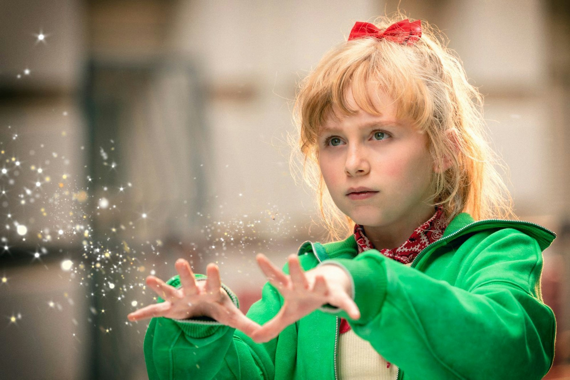 Nala ist die neue Bibi Blocksberg. Es ist die erste Hauptrolle in einem Kinofilm für die 13-Jährige. (Bild: 2025 Wiedemann & Berg Film/Kiddinx Studios/EPO-Film/LEONINE Licensing/Niki Schreinlechner)