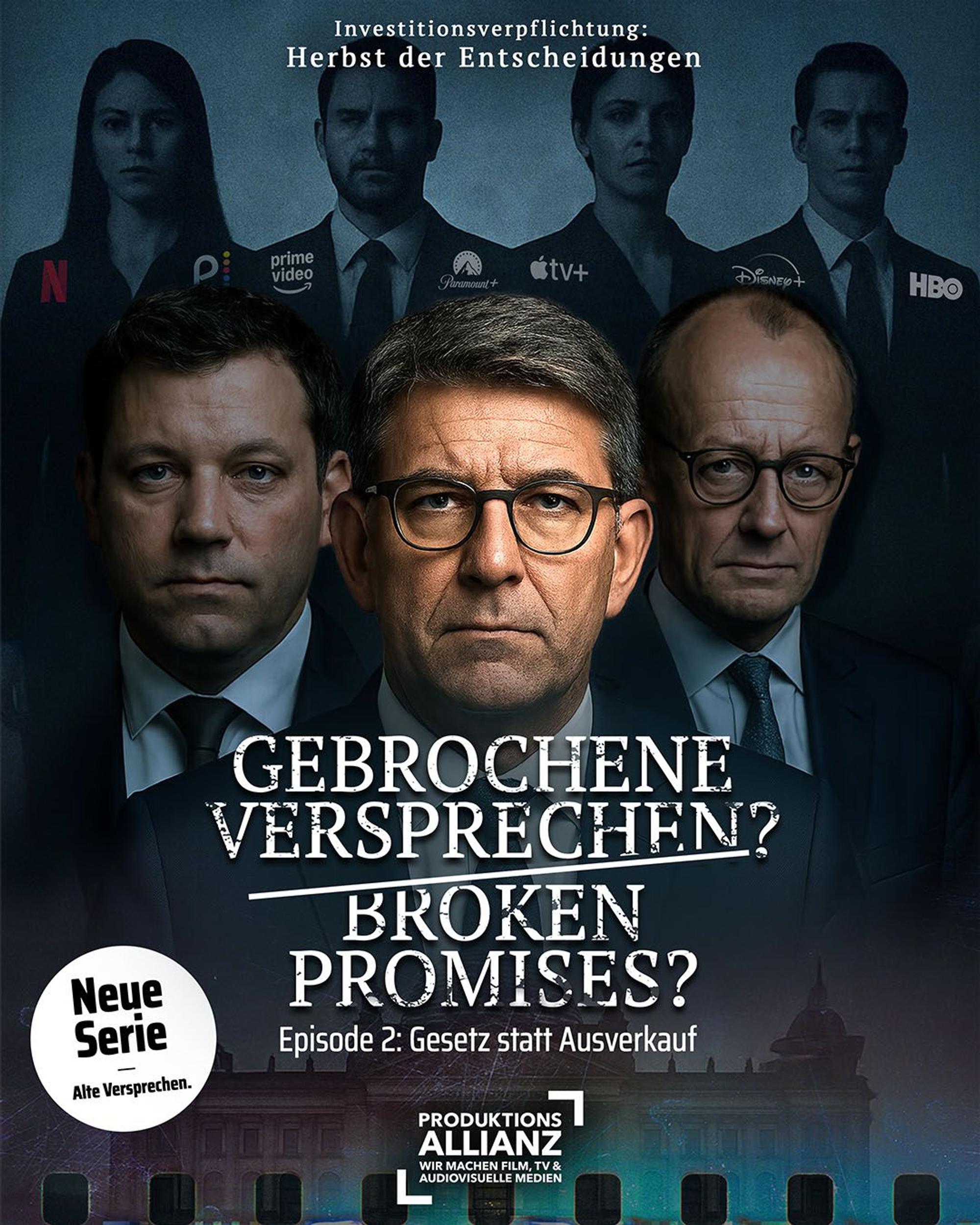 Protestplakat der Produktionsallianz