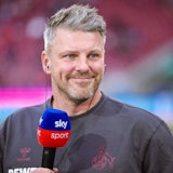 Lukas Kwasniok beim TV-Interview.