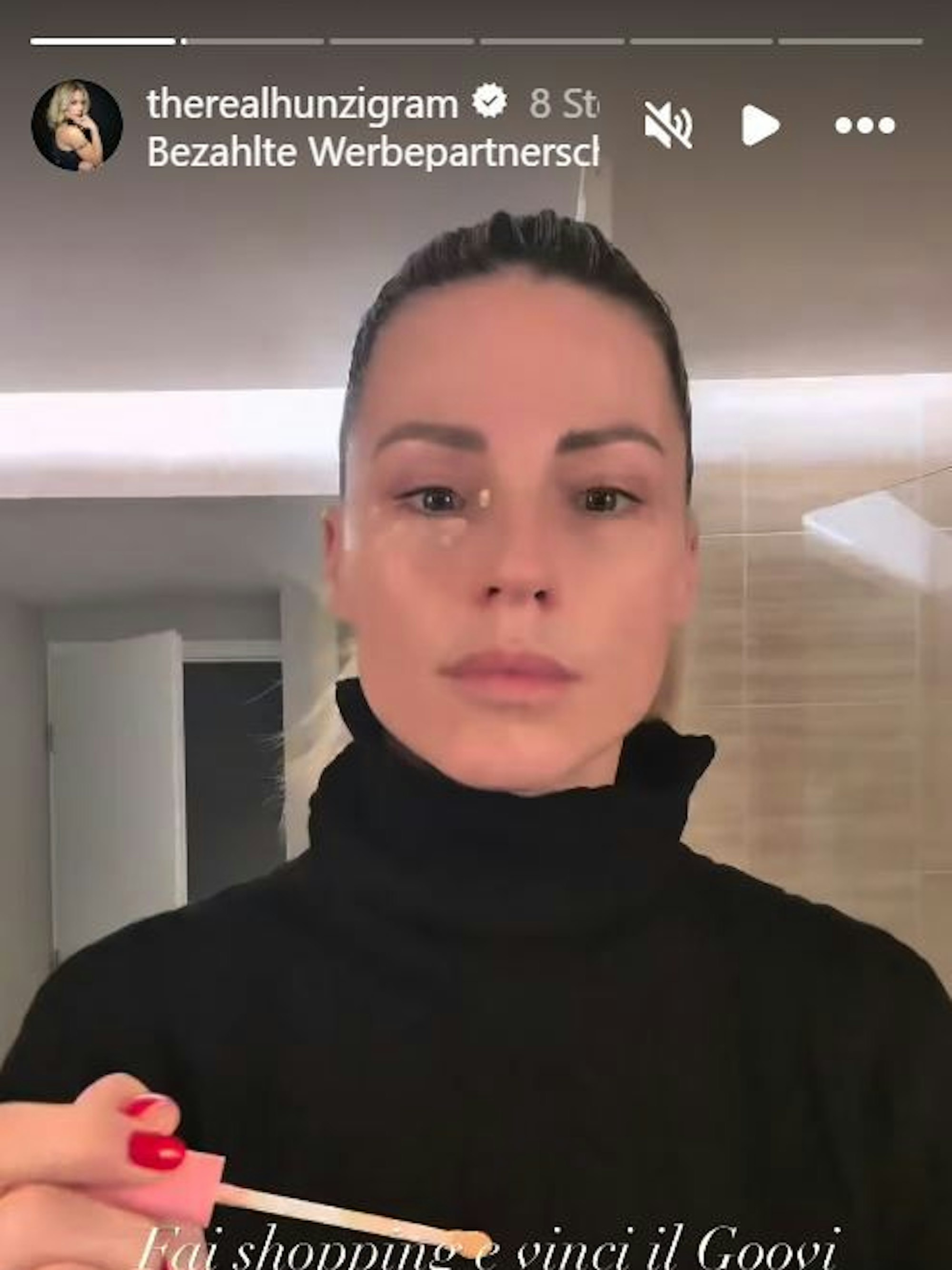 Michelle Hunziker zeigt sich ungeschminkt auf Instagram.