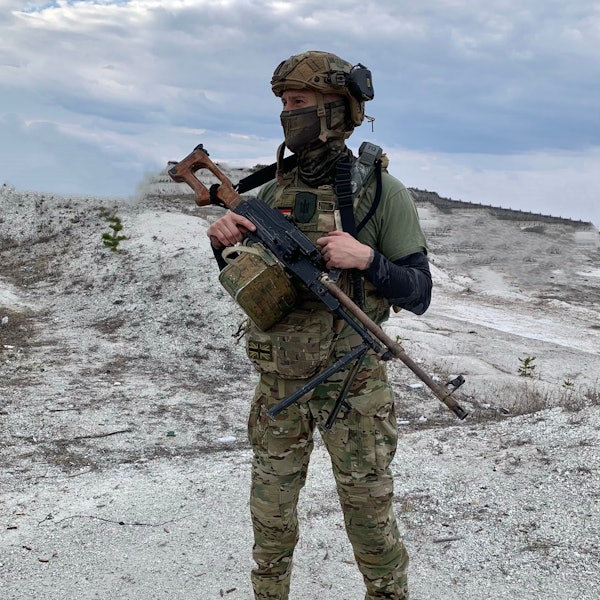 Hugo bei einem Einsatz in der Ukraine