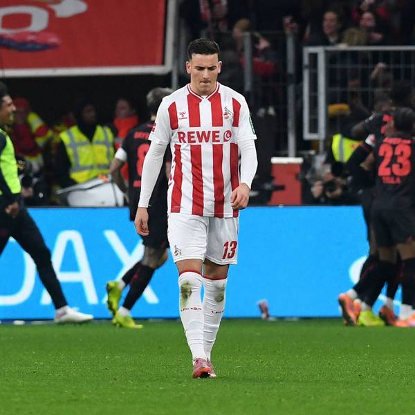 Said El Mala ist enttäuscht, Bayer 04 hat getroffen: Der 1. FC Köln hatte am Samstag in der Bay-Arena kaum Aussichten auf einen Erfolg.
