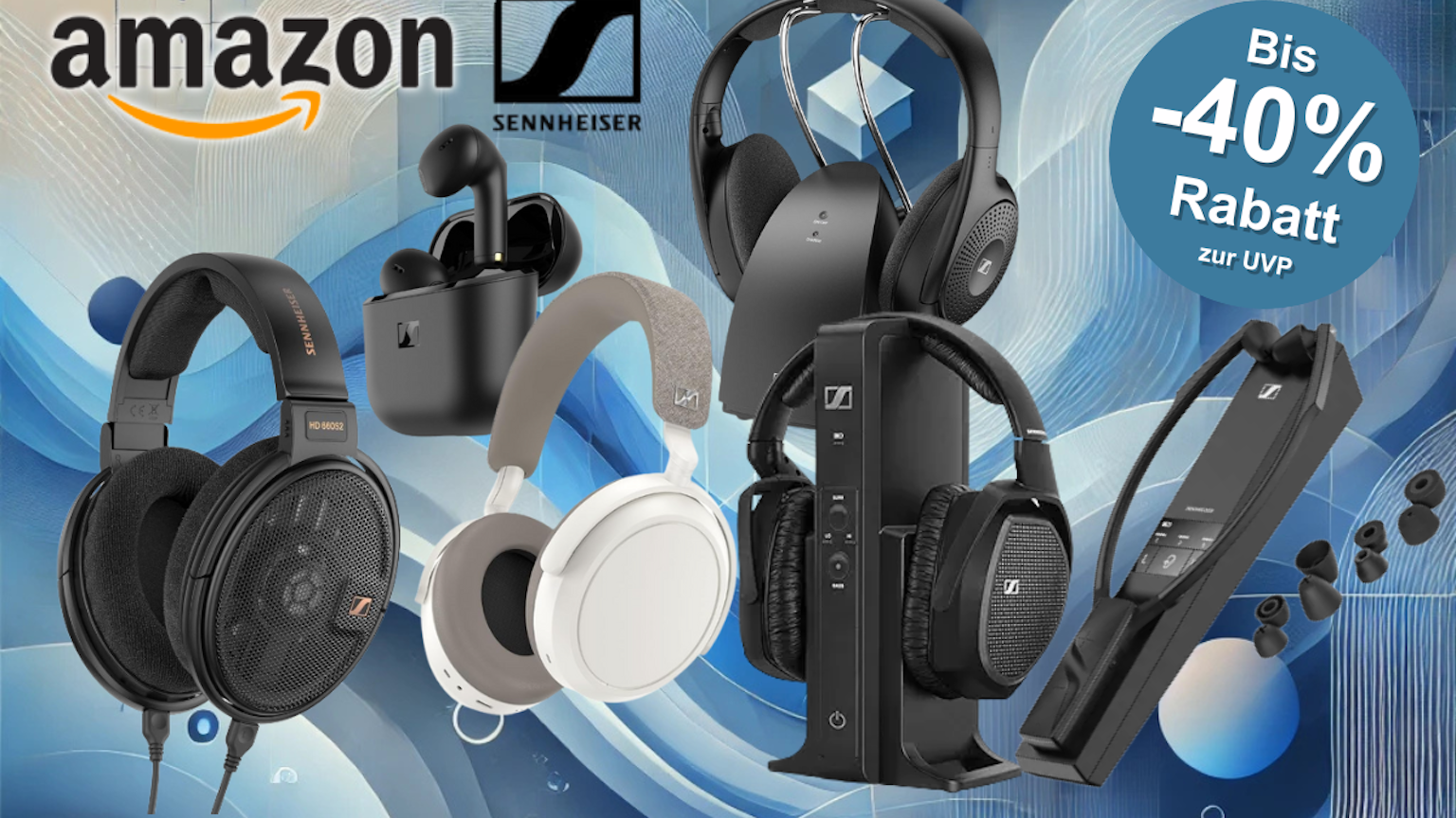Im Rahmen einer Rabattaktion sind bei Amazon derzeit Sennheiser-Kopfhörer günstiger erhältlich.