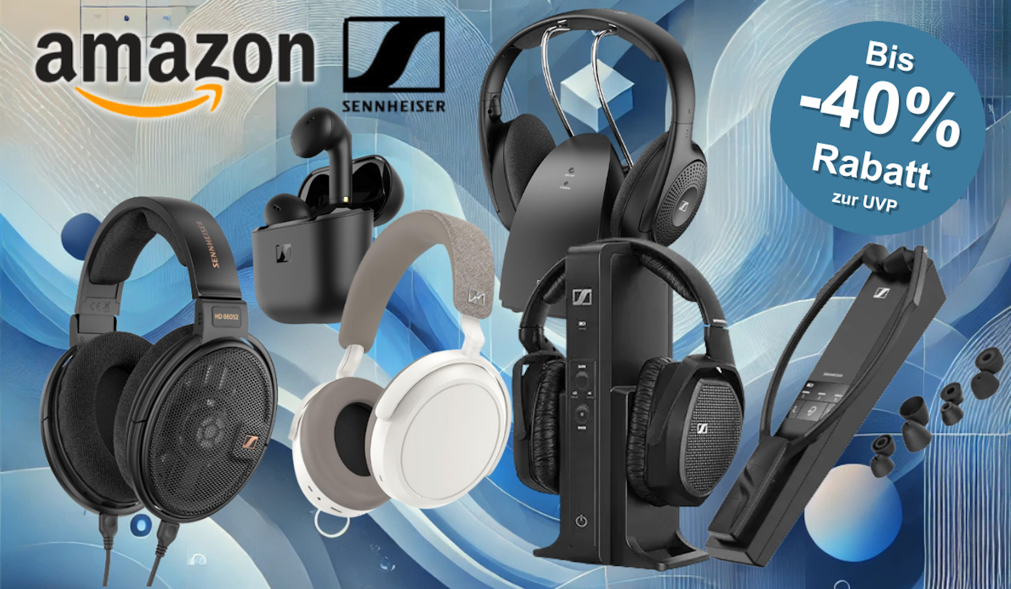 Im Rahmen einer Rabattaktion sind bei Amazon derzeit Sennheiser-Kopfhörer günstiger erhältlich.