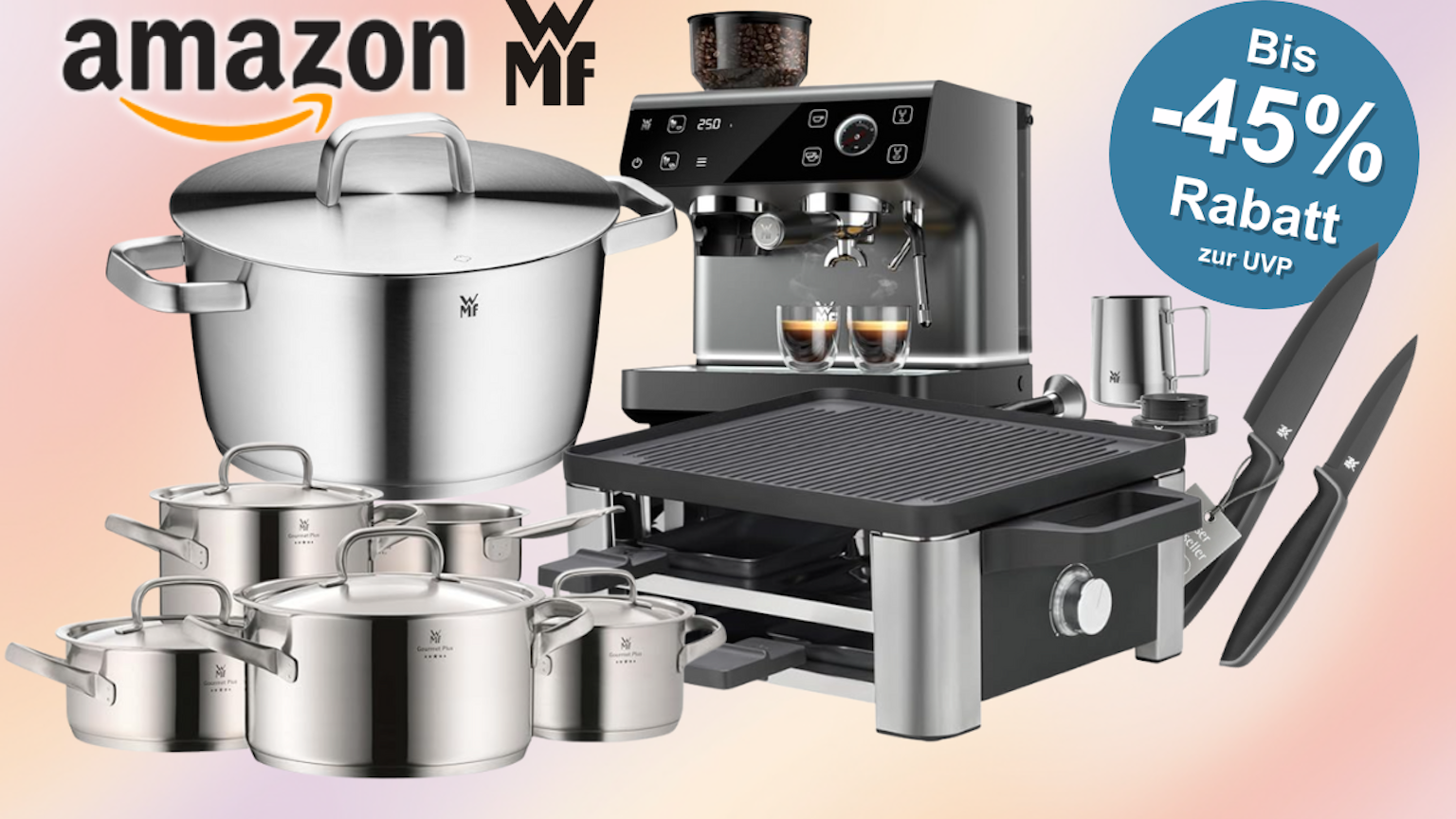 Mega WMF Amazon Sale mit attraktiven Preisen für passende Weihnachtsgeschenke