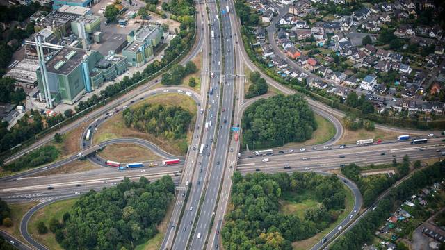 Autobahnkreuz leverkusen, A1, A3