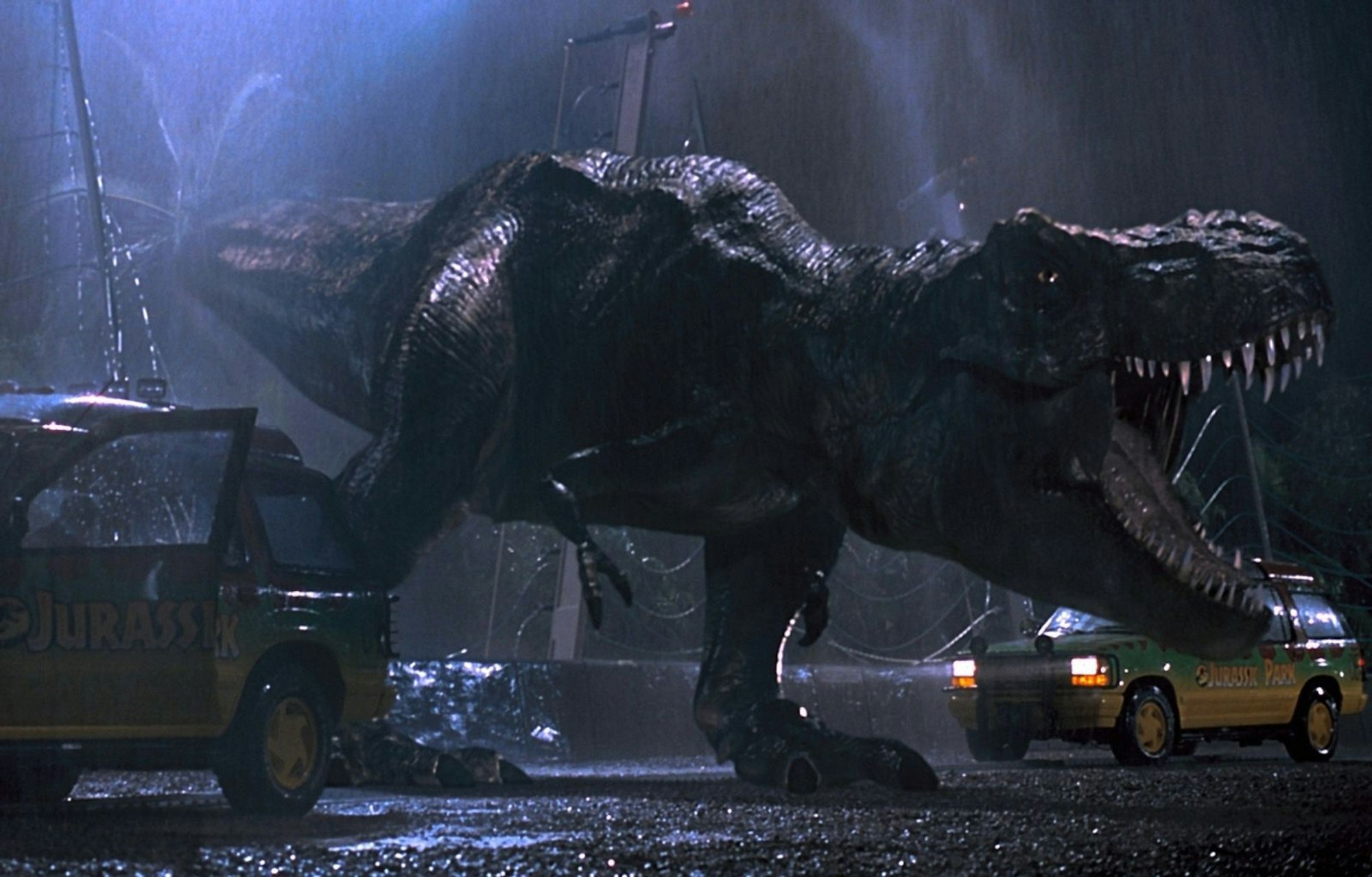 Dank modernster CGI- und Animatronik-Technik sahen die Dinos im „Jurassic Park“ absolut echt aus. (Bild: Universal)