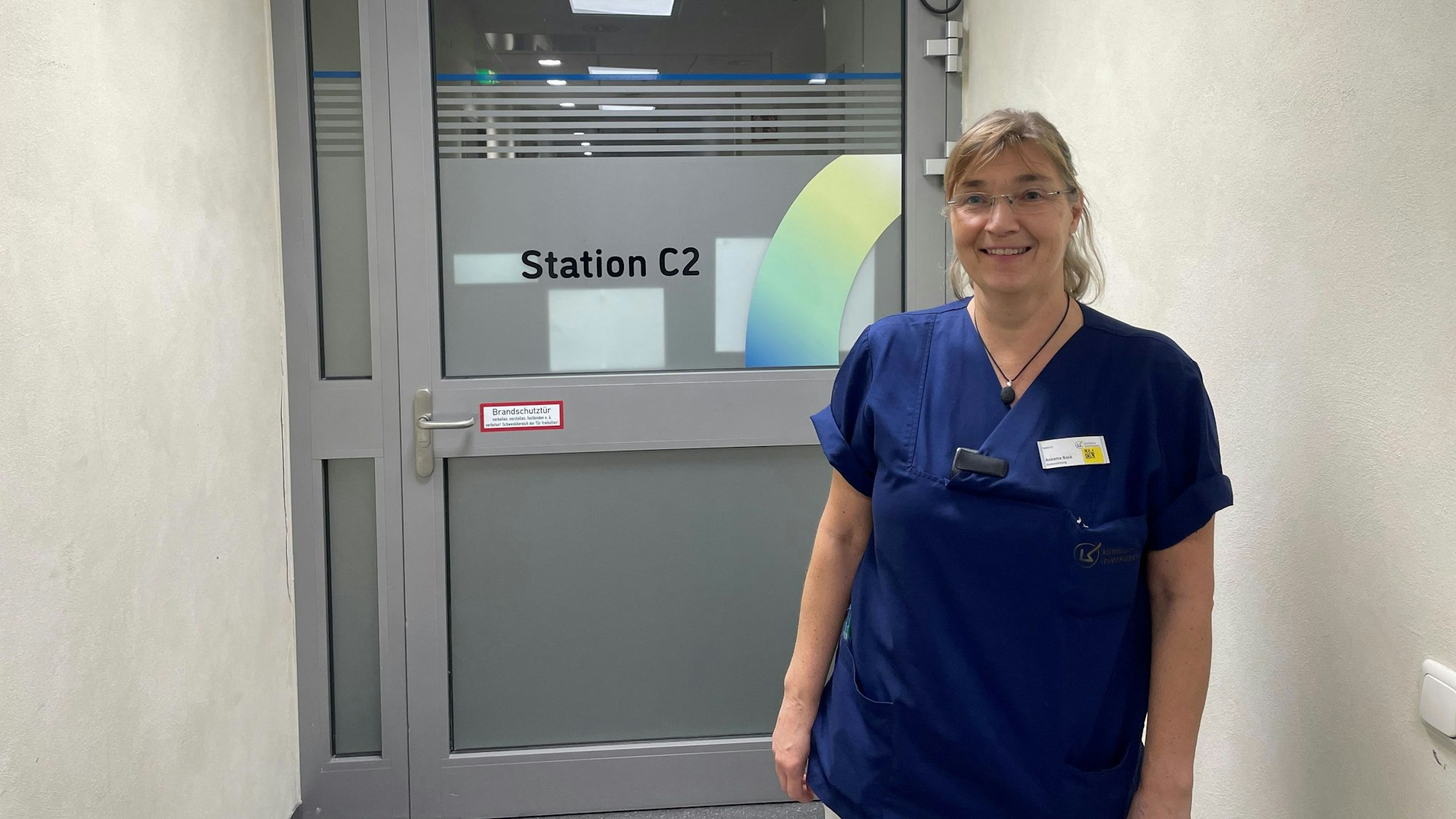 Annette Bock ist die Pflege-Stationsleitung im Klinikum Leverkusen.