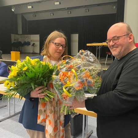 Zu sehen sind Michael Weitz und Kerstin Richter.