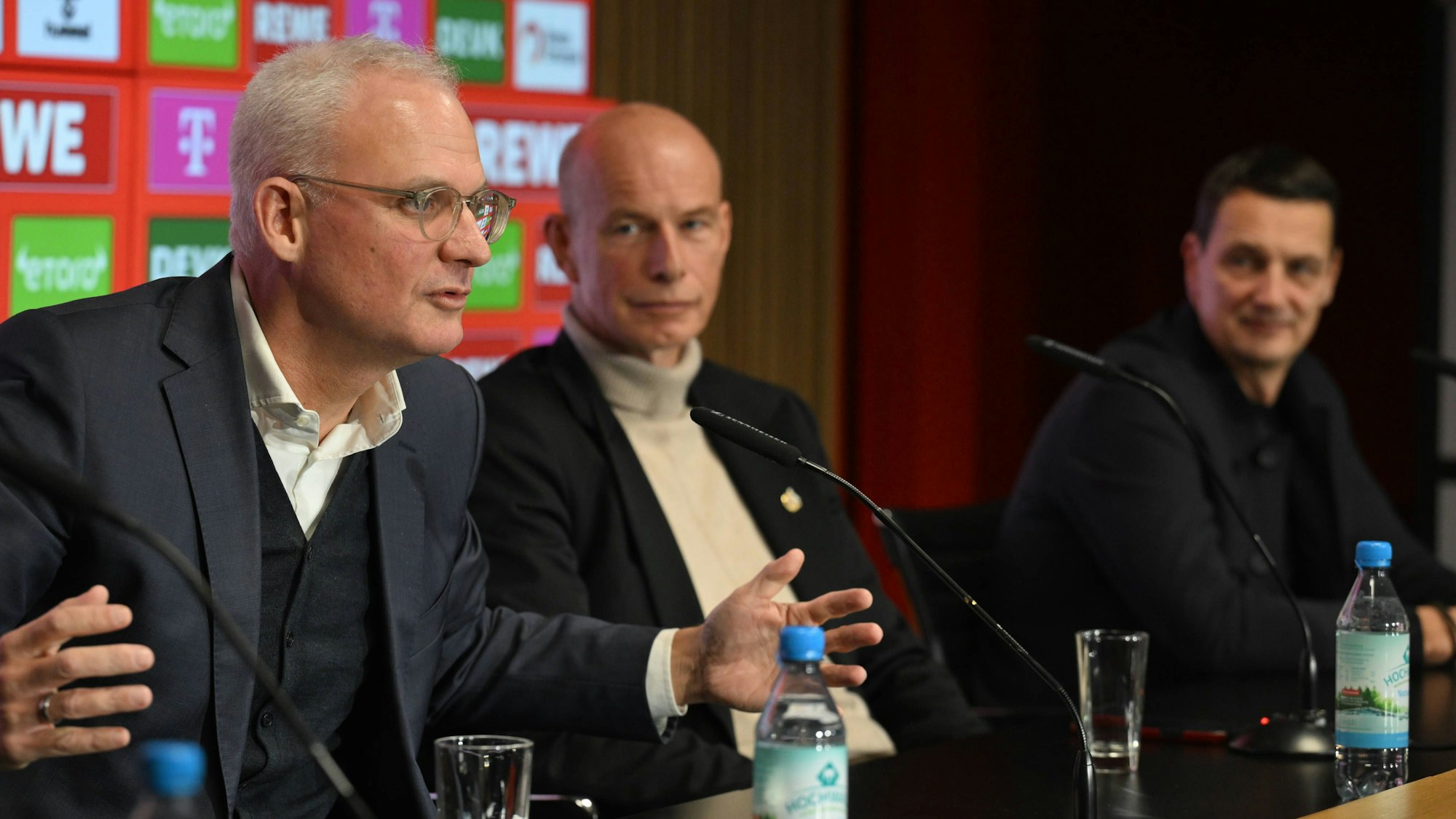 Jörg Alvermann, Jörn Stobbe und Ulf Sobek bilden seit Ende September den Vorstand des 1. FC Köln.