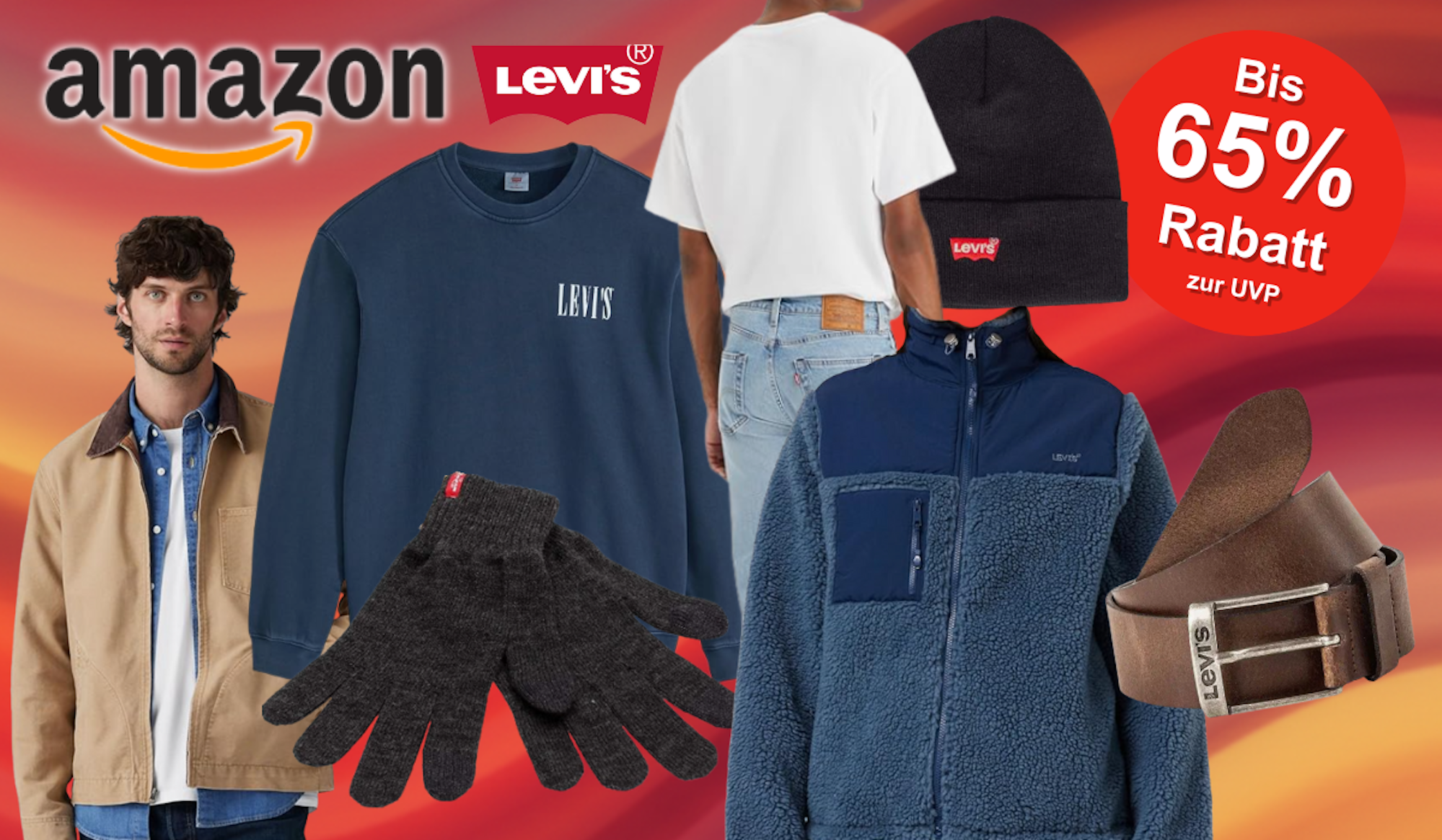Mega Levi's Sale bei Amazon mit bis zu 65% Preisnachlass auf Mode von Jung bis Alt