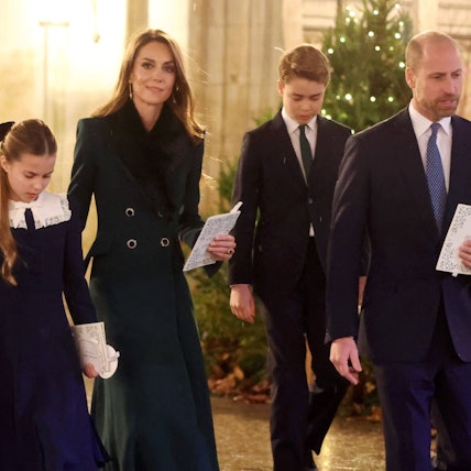 Prinzessin Charlotte, Prinzessin Kate, Prinz George und Prinz William beim Weihnachtskonzert „Together At Christmas“.