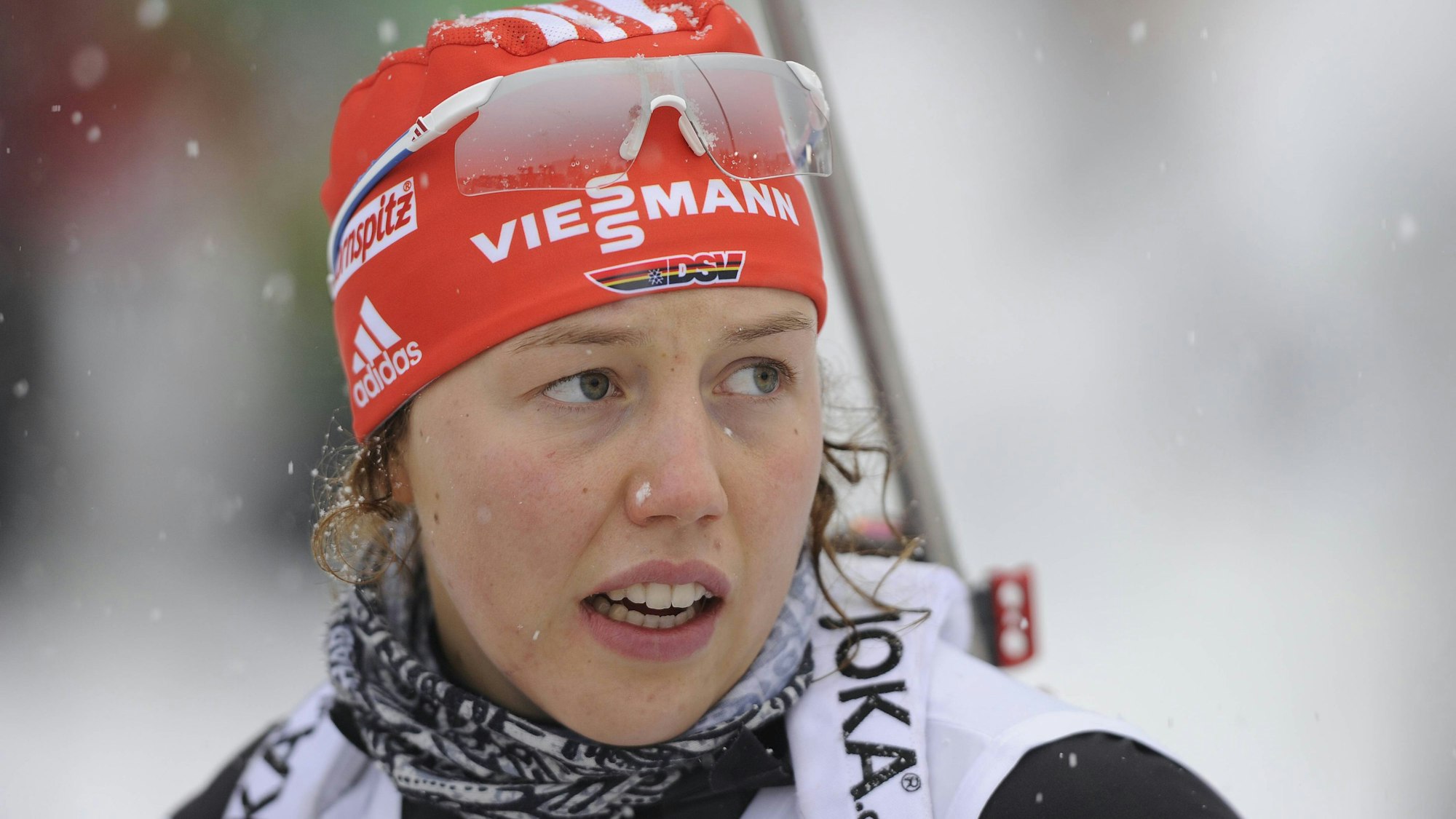 Laura Dahlmeier bei einem Sportevent.