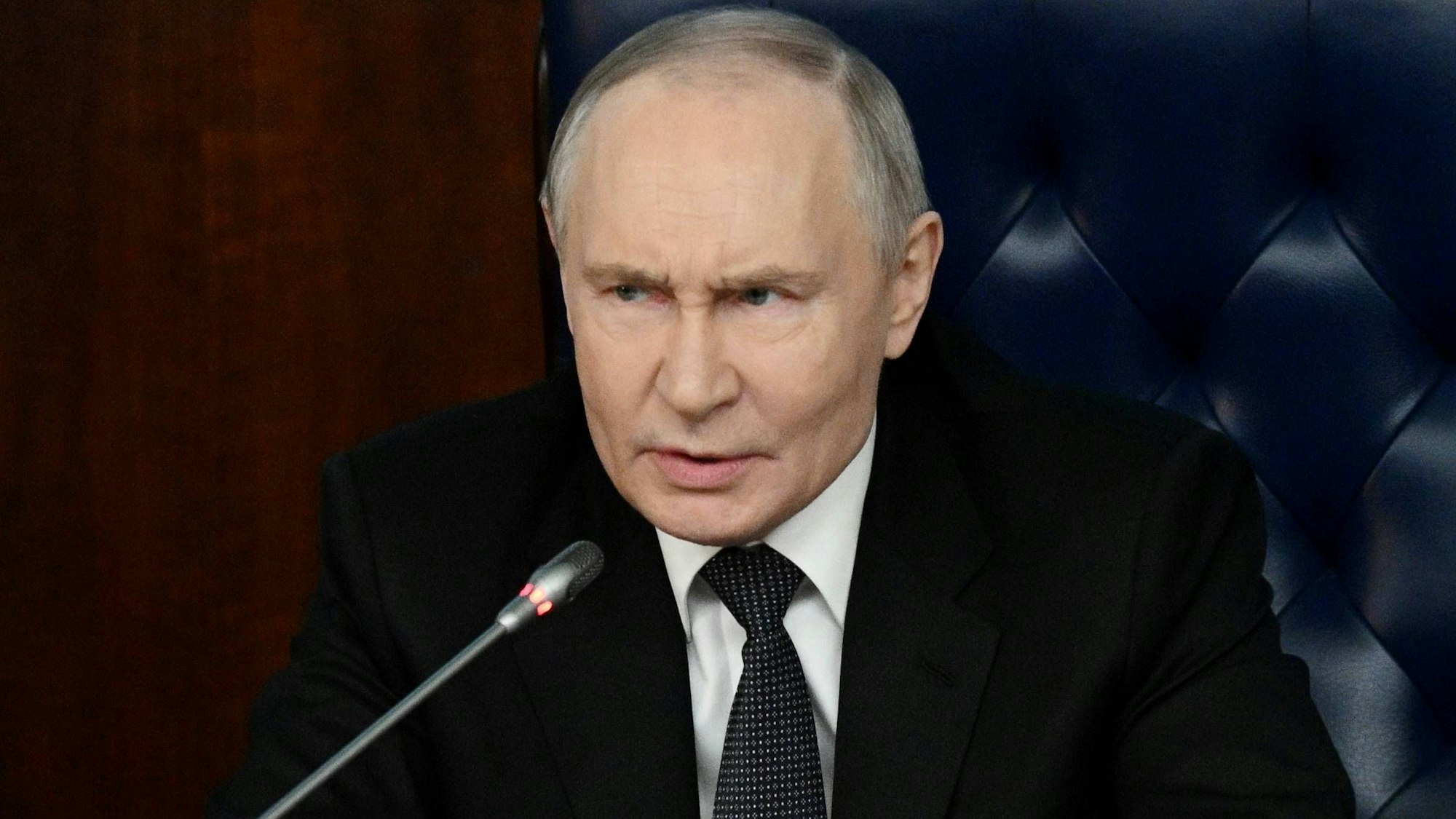 Kremlchef Wladimir Putin bei einem Auftritt im russischen Verteidigungsministerium am 17. Dezember.