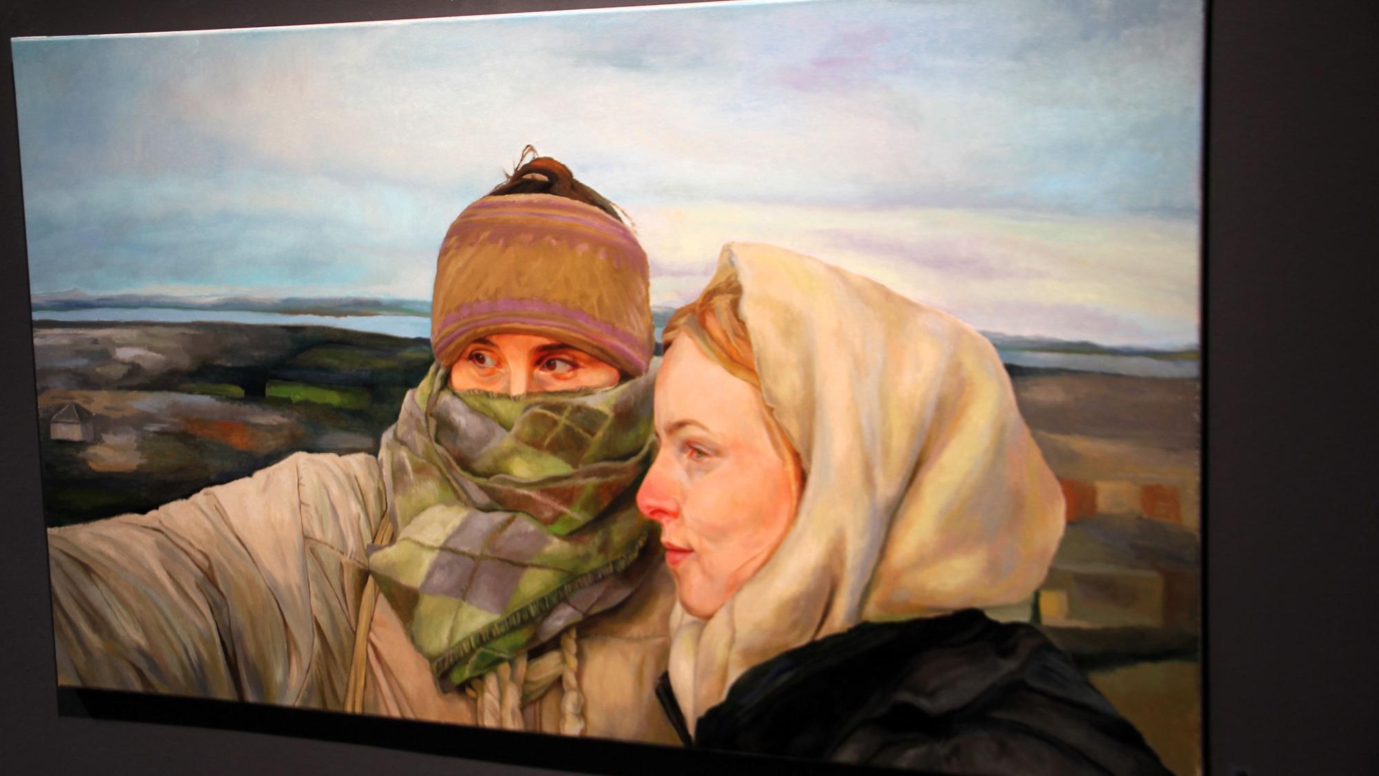 „Winter“, Leonie Puschmann, 2025, Öl auf Leinwand.