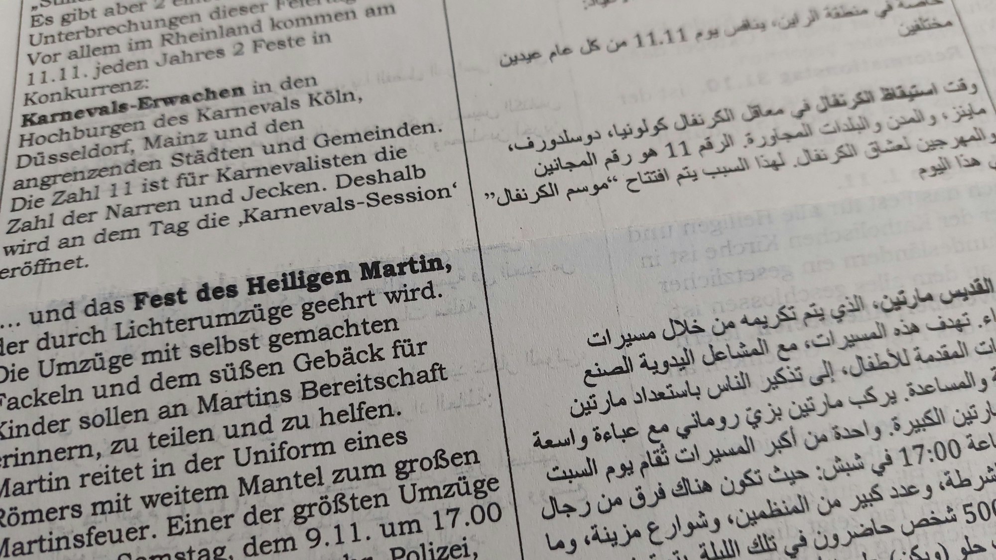 Seit Jahren erscheint die Café-Post mit Informationen auch zu deutschen Feiertagen und Gebräuchen wie Karneval oder St. Martin