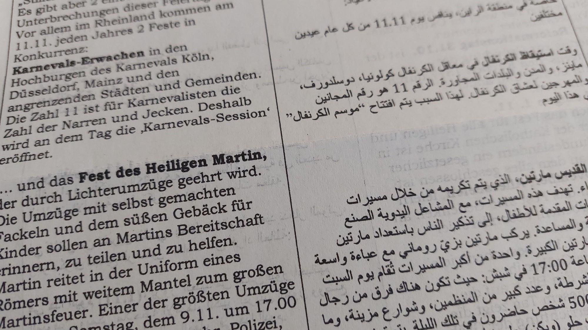 Seit Jahren erscheint die Café-Post mit Informationen auch zu deutschen Feiertagen und Gebräuchen wie Karneval oder St. Martin