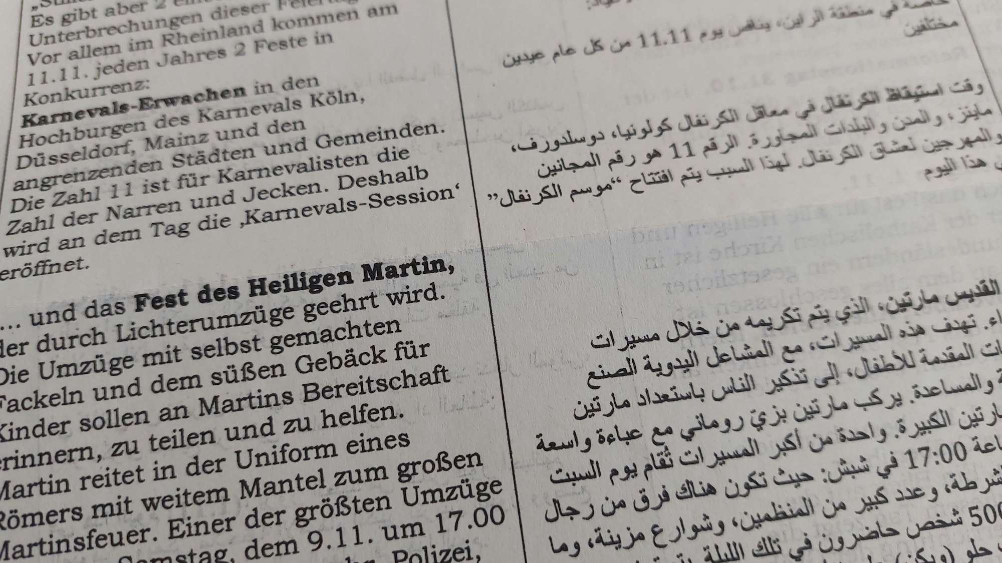 Seit Jahren erscheint die Café-Post mit Informationen auch zu deutschen Feiertagen und Gebräuchen wie Karneval oder St. Martin