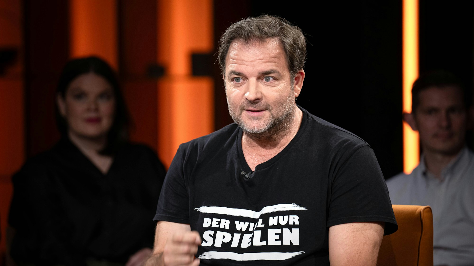 Martin Rütter bei der Aufzeichnung der Radio Bremen Talkshow „3nach9“.