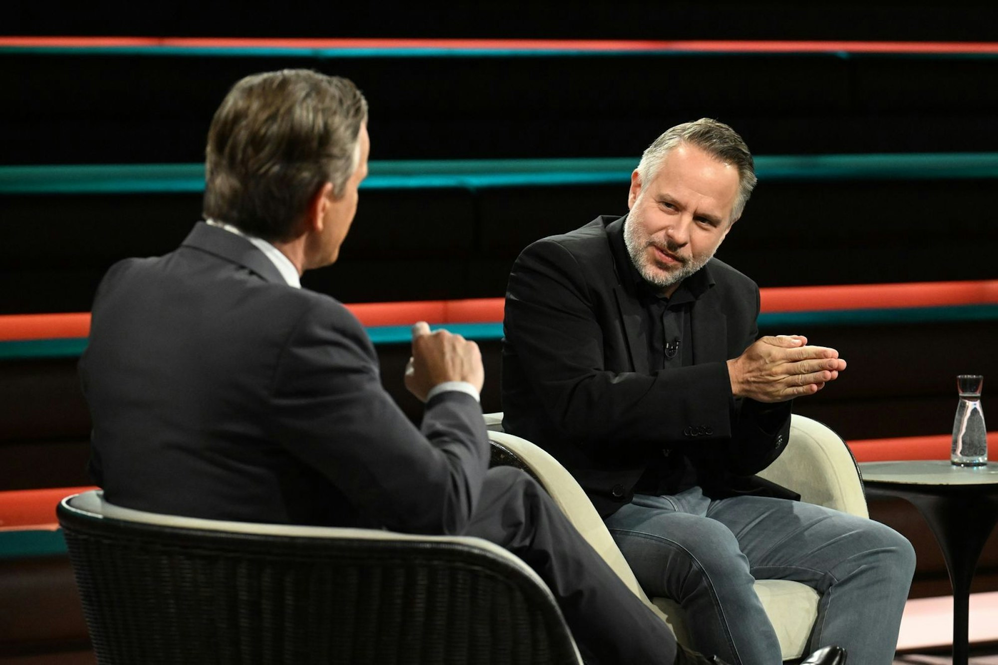 Markus Peichl (rechts) warnte vor „großen Finanzierungsproblemen“. (Bild: ZDF / Markus Hertrich)