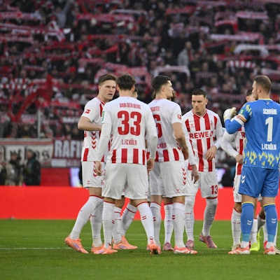 Spielerkreis beim 1. FC Köln.