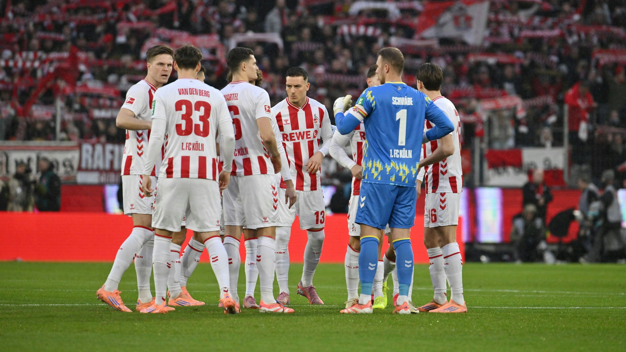 Spielerkreis beim 1. FC Köln.