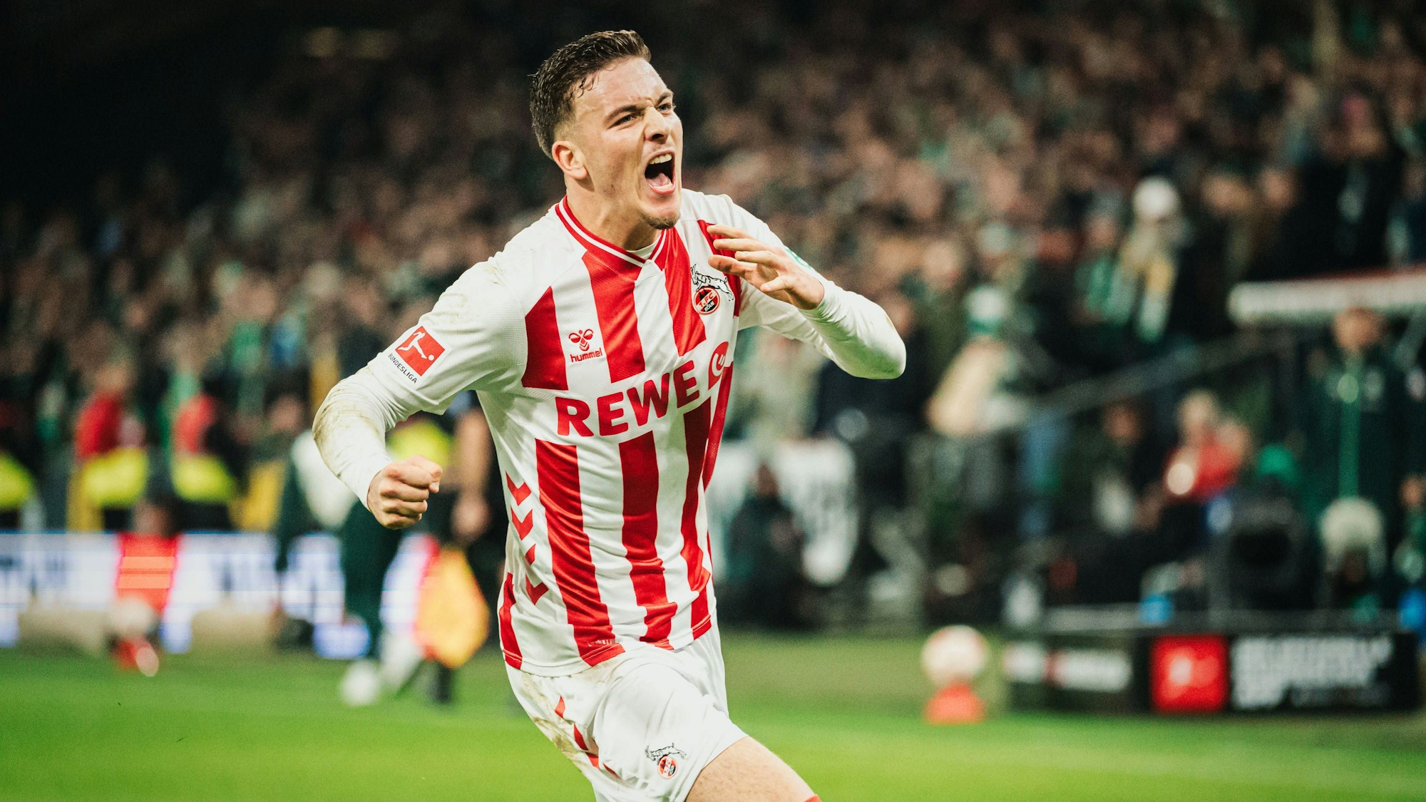 Said El Mala bejubelt ein Tor für den FC.