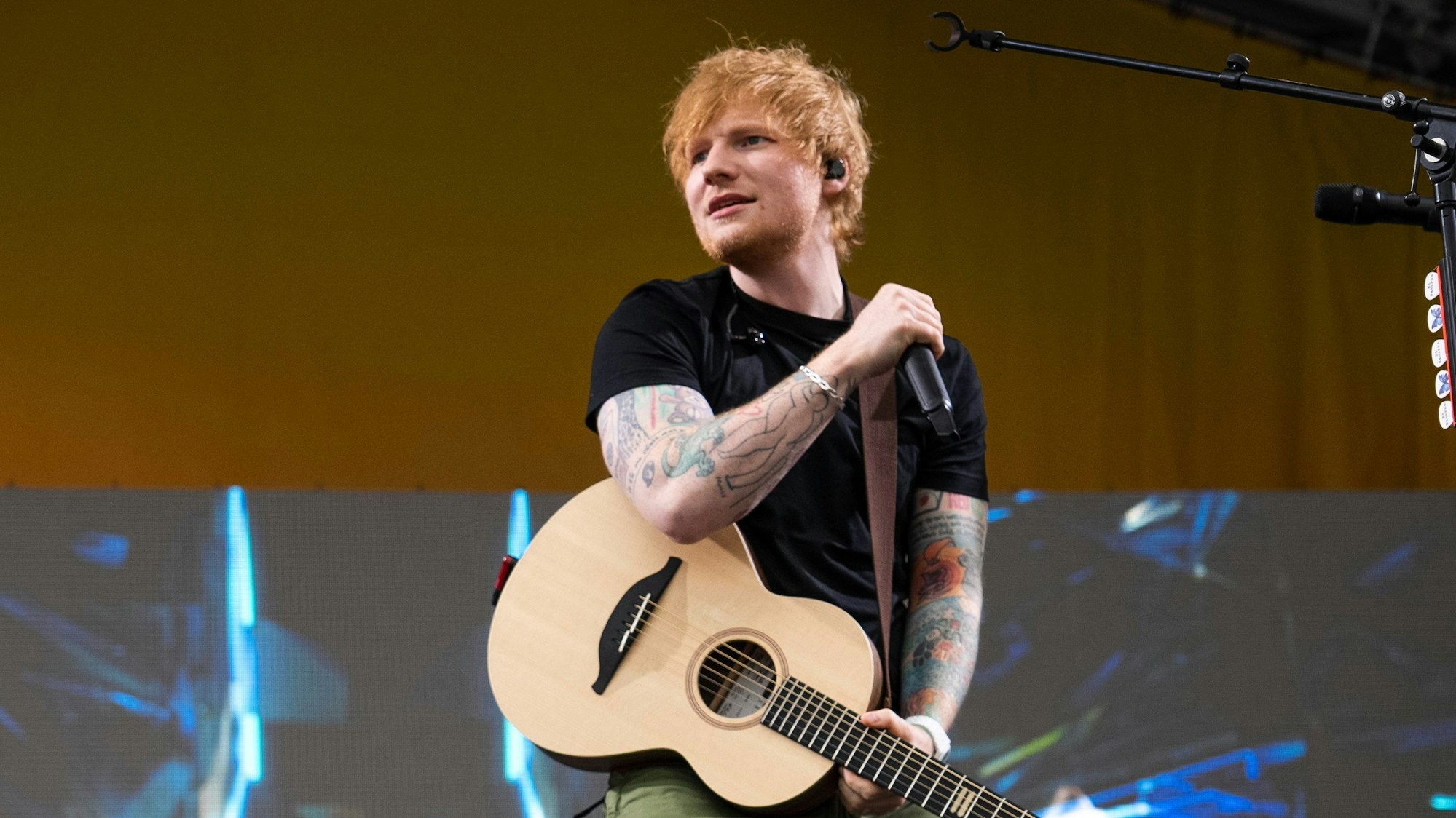 Ed Sheeran bei einem Live-Auftritt.