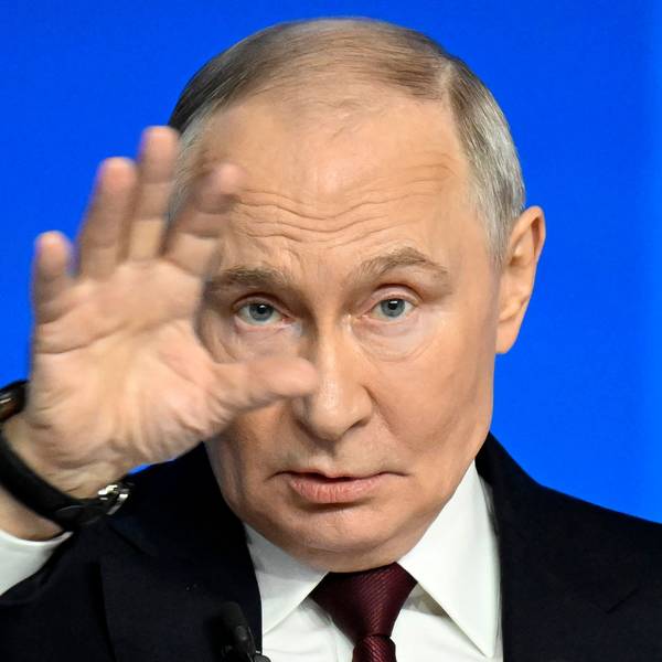 Kremlchef Wladimir Putin bei seiner jährlichen Pressekonferenz zum Jahresende am Freitag (19. Dezember) in Moskau.