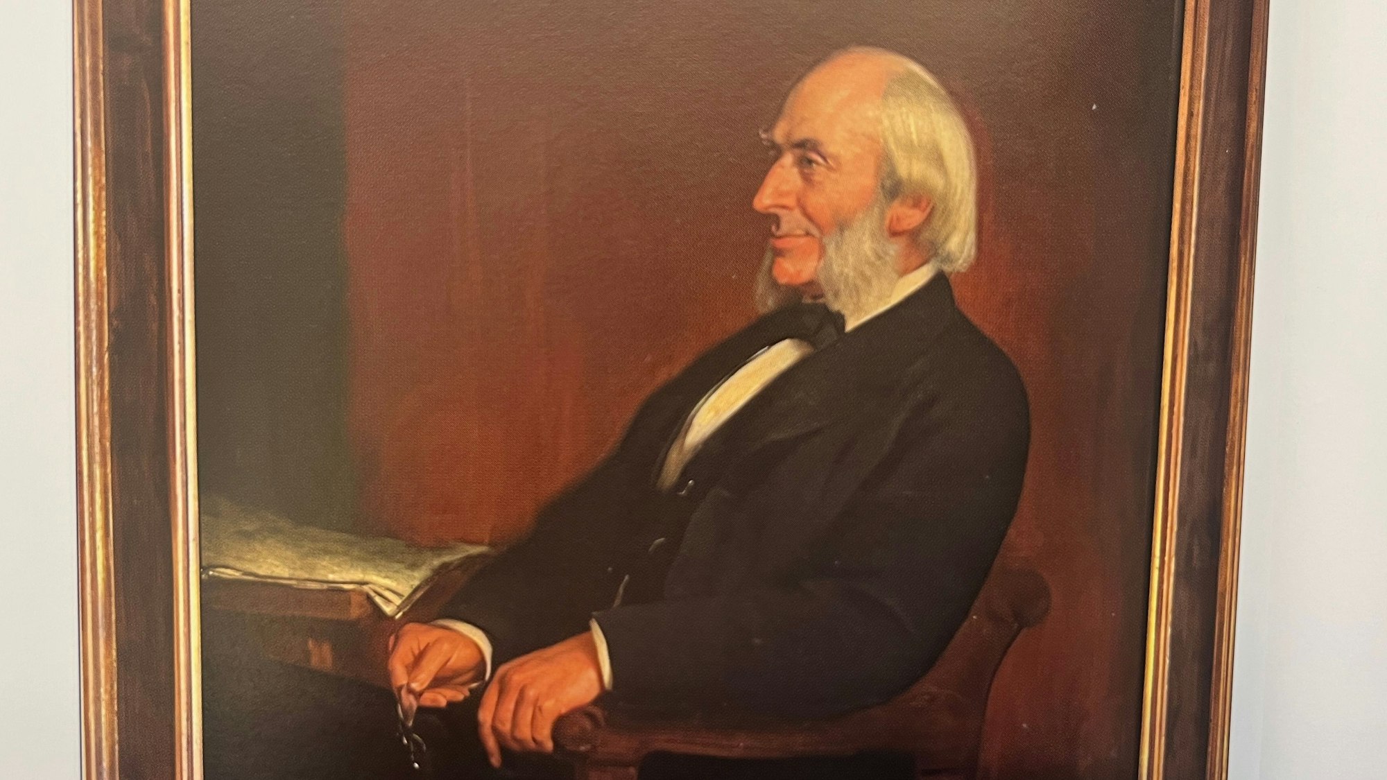 Auf einem Ölbild aus dem Jahr 1899 lässt sich Peter Joseph Schmitz de Prée Abraham Lincoln sehr ähnlich malen.