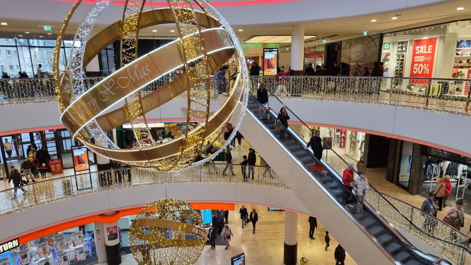 Die Rathaus-Galerie in Wiesdorf.