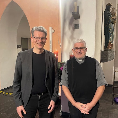 Detlev Prößdorf und Heinz-Peter Teller in St. Remigius.