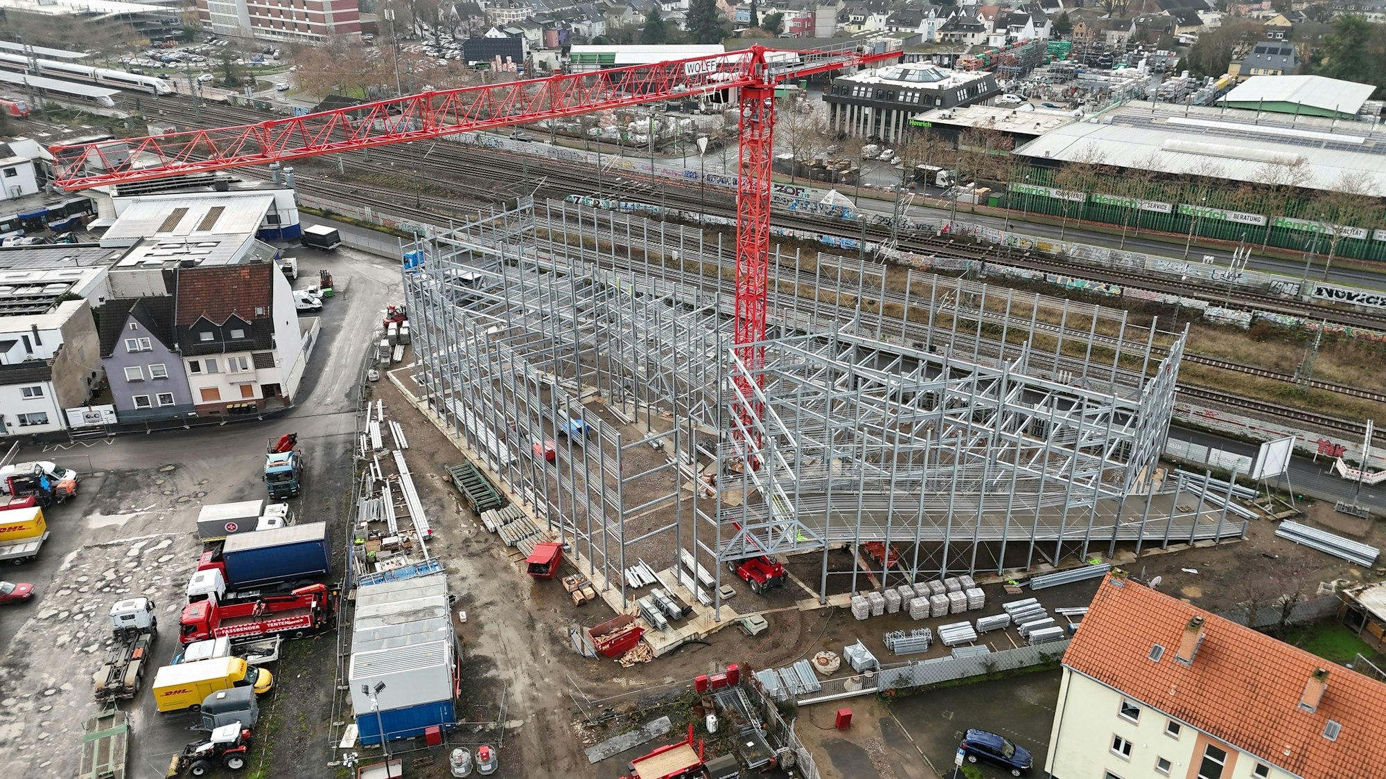 Masterplan Haufeld, Baustelle für die neue Hochgarage