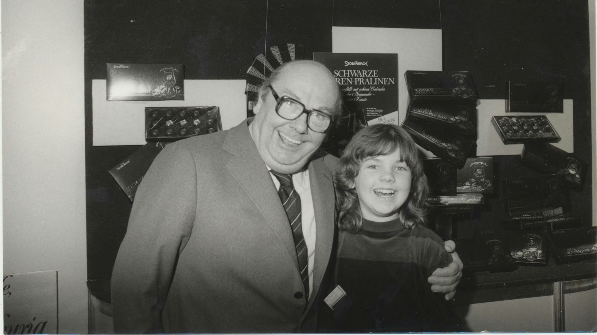 undatierte Aufnahme von Hans Imhoff und seiner Tochter Annette Imhoff (Geschäftsführerin des Schokoladenmuseums)