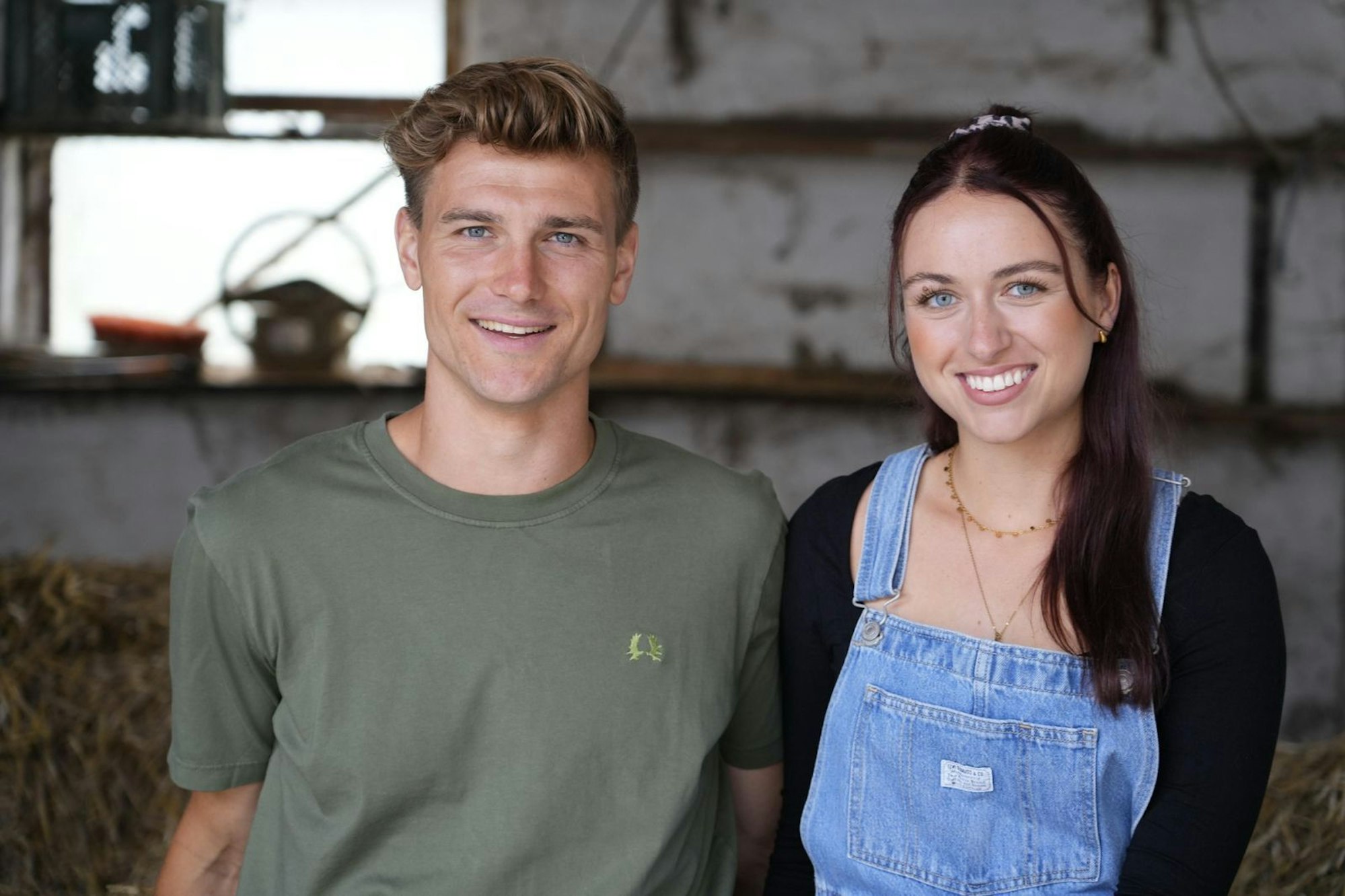 Aus Bauer Friedrich und Lehrerin Laura ist ein Paar geworden. (Bild: RTL / Stefan Gregorowius)