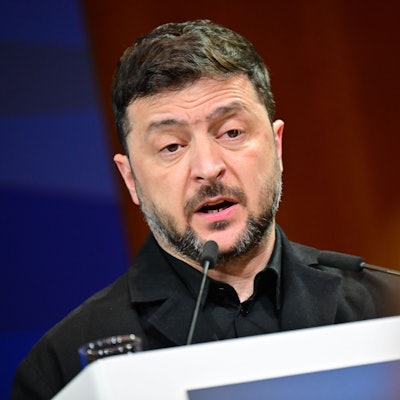 Wolodymyr Selenskyj, ukrainischer Präsident, präsentiert einen Entwurf des 20-Punkte-Friedensplans. (Archivbild)