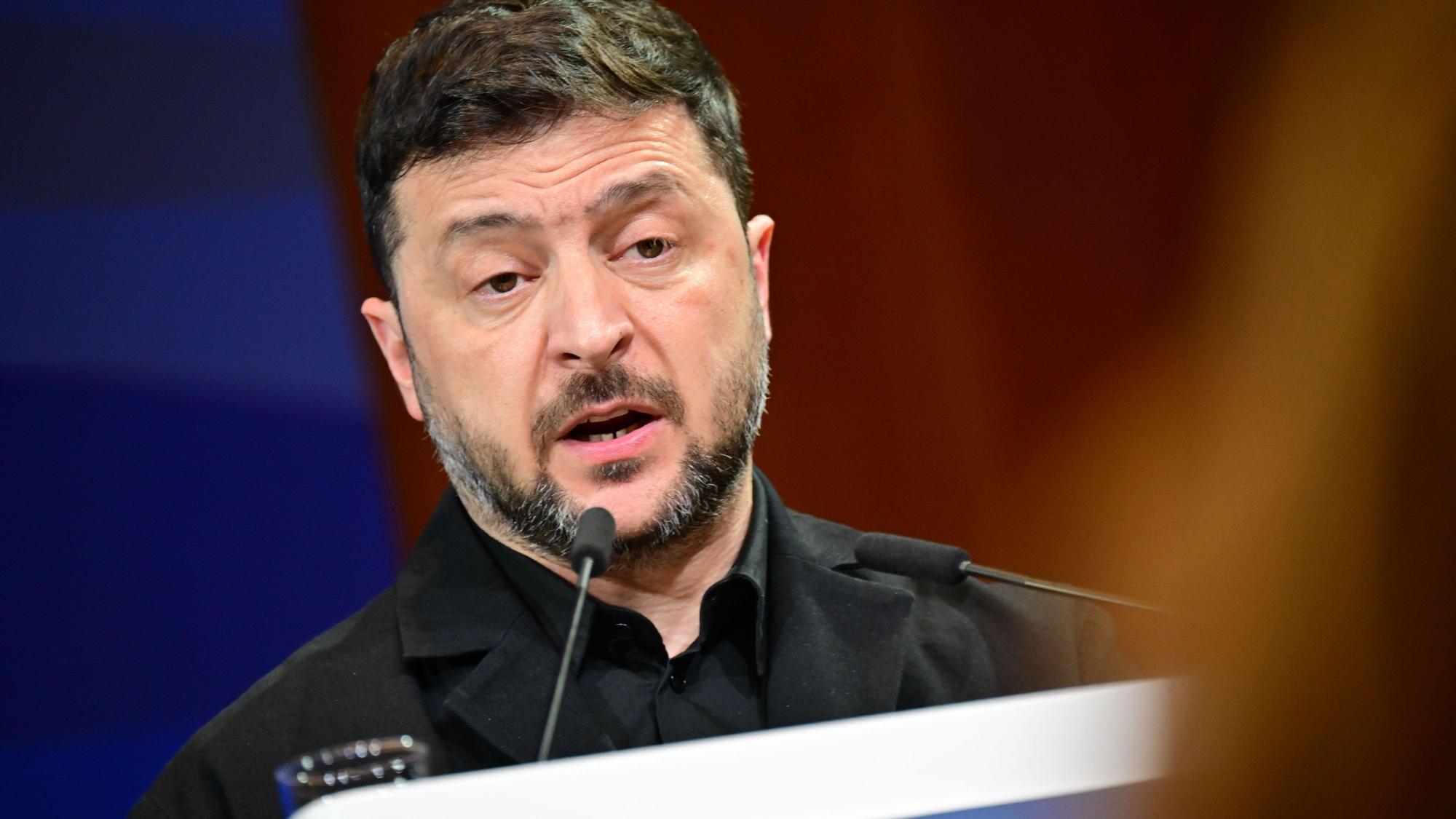 Wolodymyr Selenskyj, ukrainischer Präsident, präsentiert einen Entwurf des 20-Punkte-Friedensplans. (Archivbild)