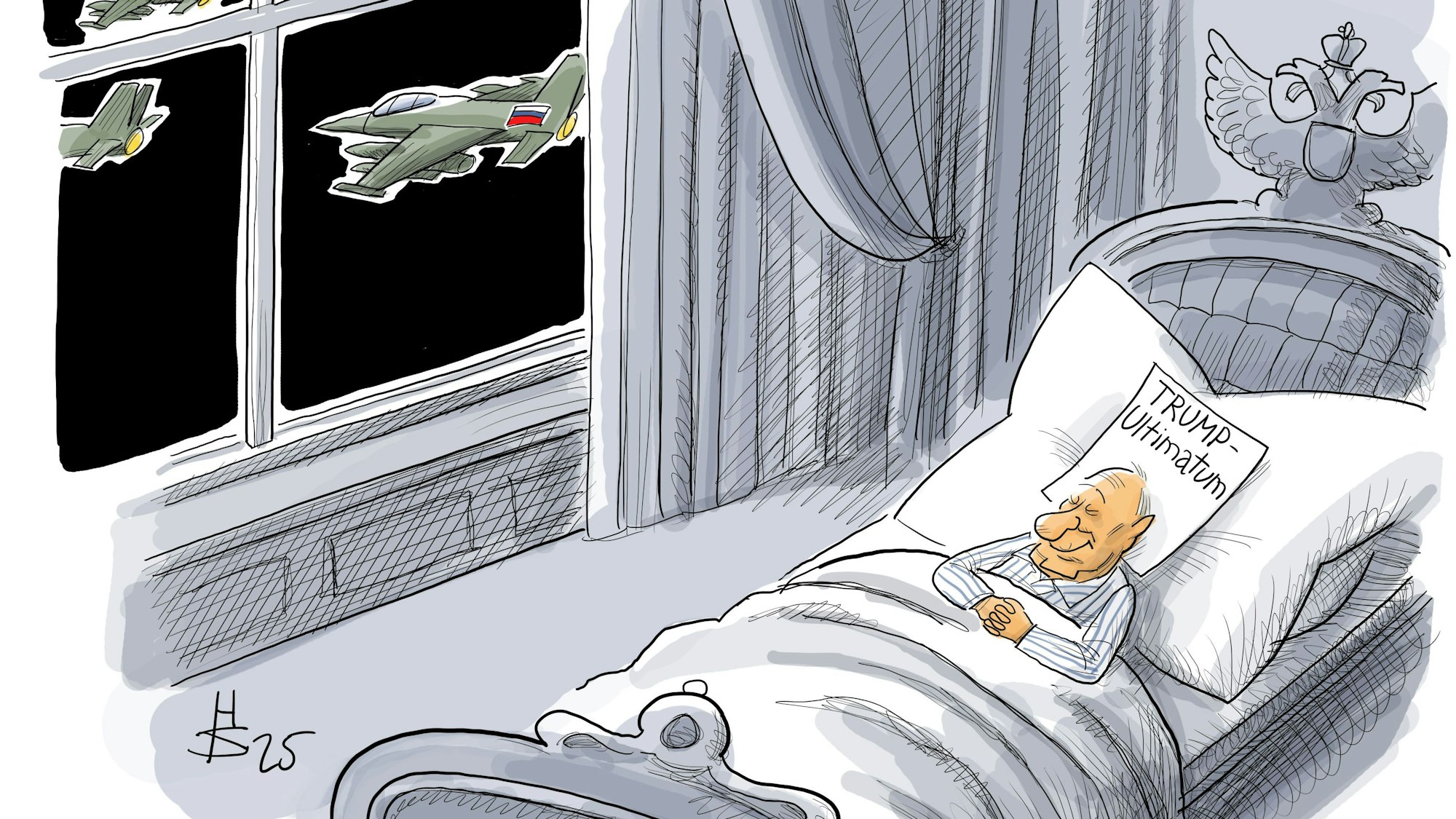 August: Donald Trump setzt eine Frist für eine Waffenruhe im Ukraine-Krieg. Russlands Machthaber Wladimir Putin interessiert das nicht.