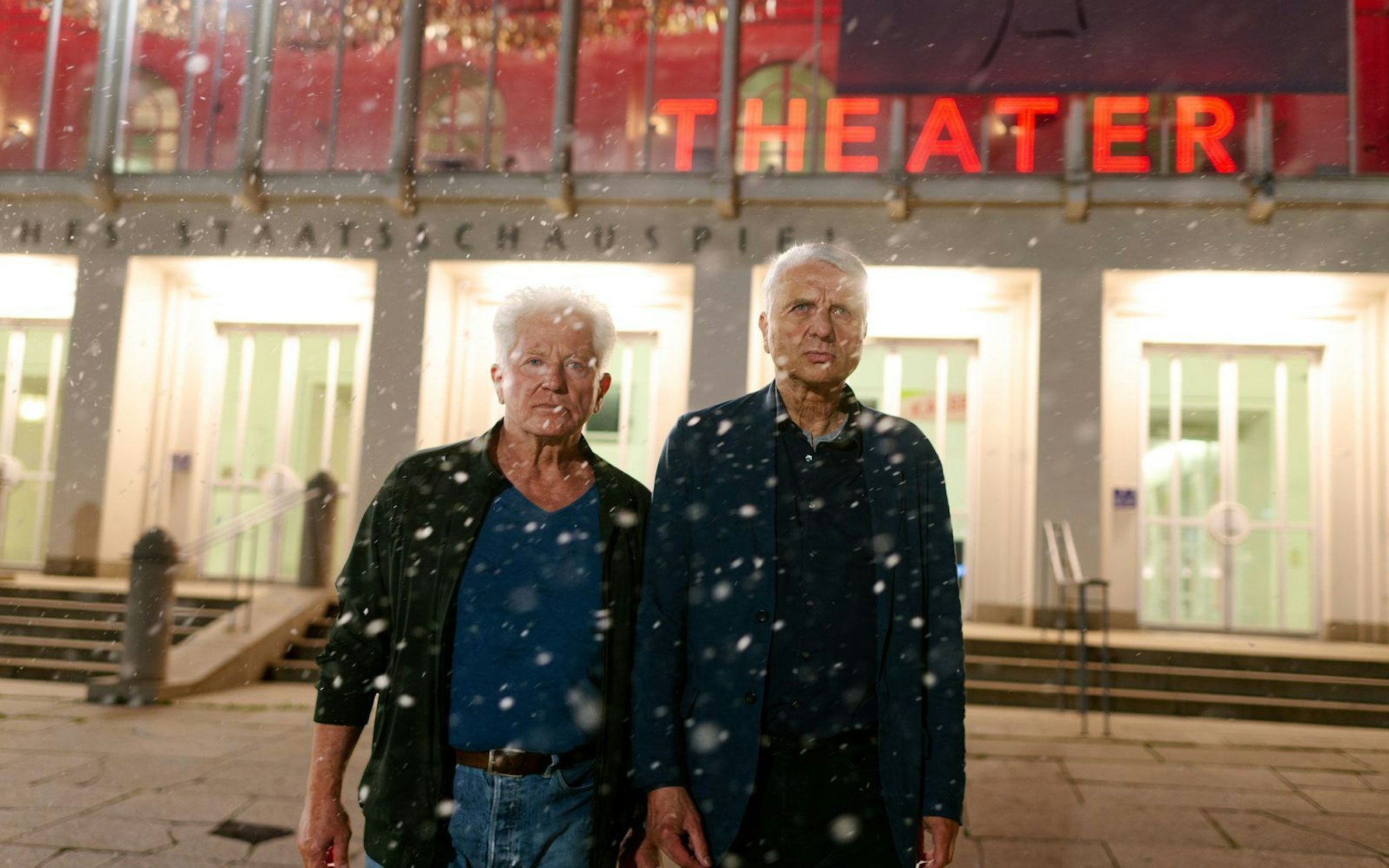 Ihr vorletzter Fall führte die Kriminalhauptkommissare Ivo Batic (Miroslav Nemec, links) und Franz Leitmayr (Udo Wachtveitl) ans Residenztheater. (Bild: BR/Claussen+Putz Filmproduktion GmbH/Walter Wehner)