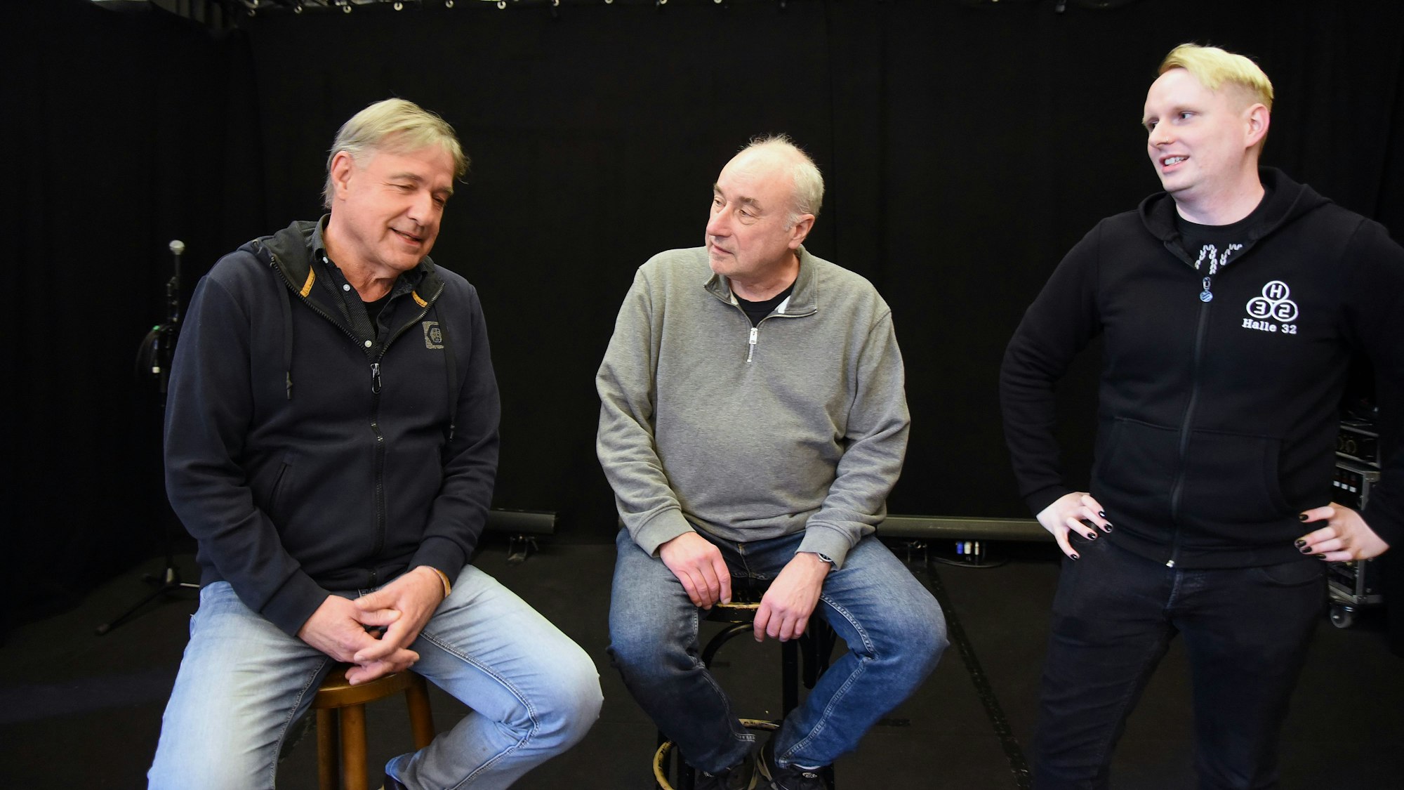 Peter Sommer, Martin Kuchejda und Bastian Ganser auf der Bühne.