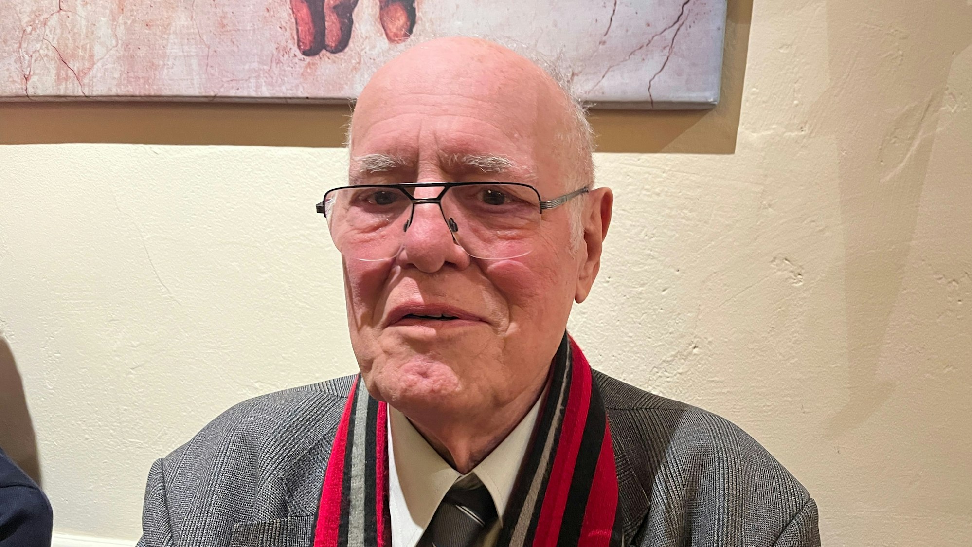 Paul Stommel fand es außerordentlich gut, er ist regelmäßiger Gast des Weihnachtscafés.