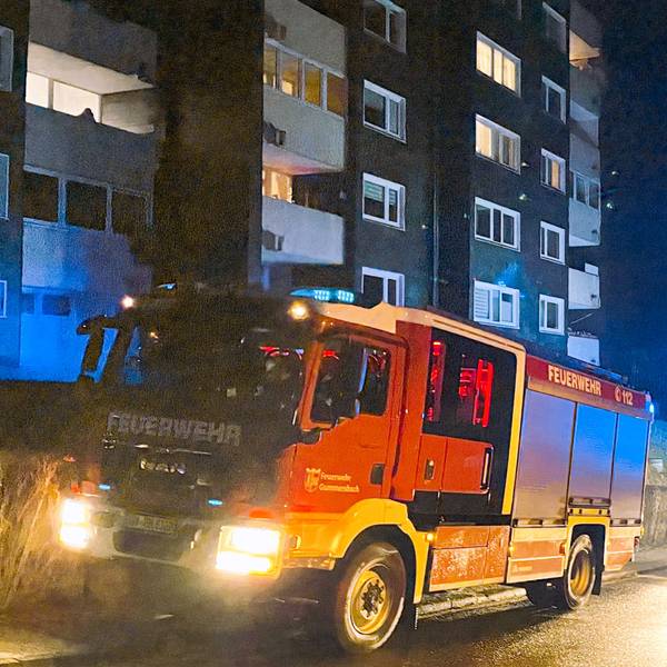 Die Einsatzstelle auf dem Bernberg.