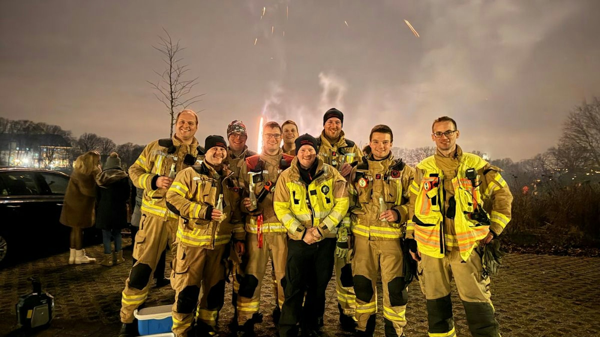 Ruhiger Jahreswechsel für die Feuerwehr in Bergisch Gladbach.