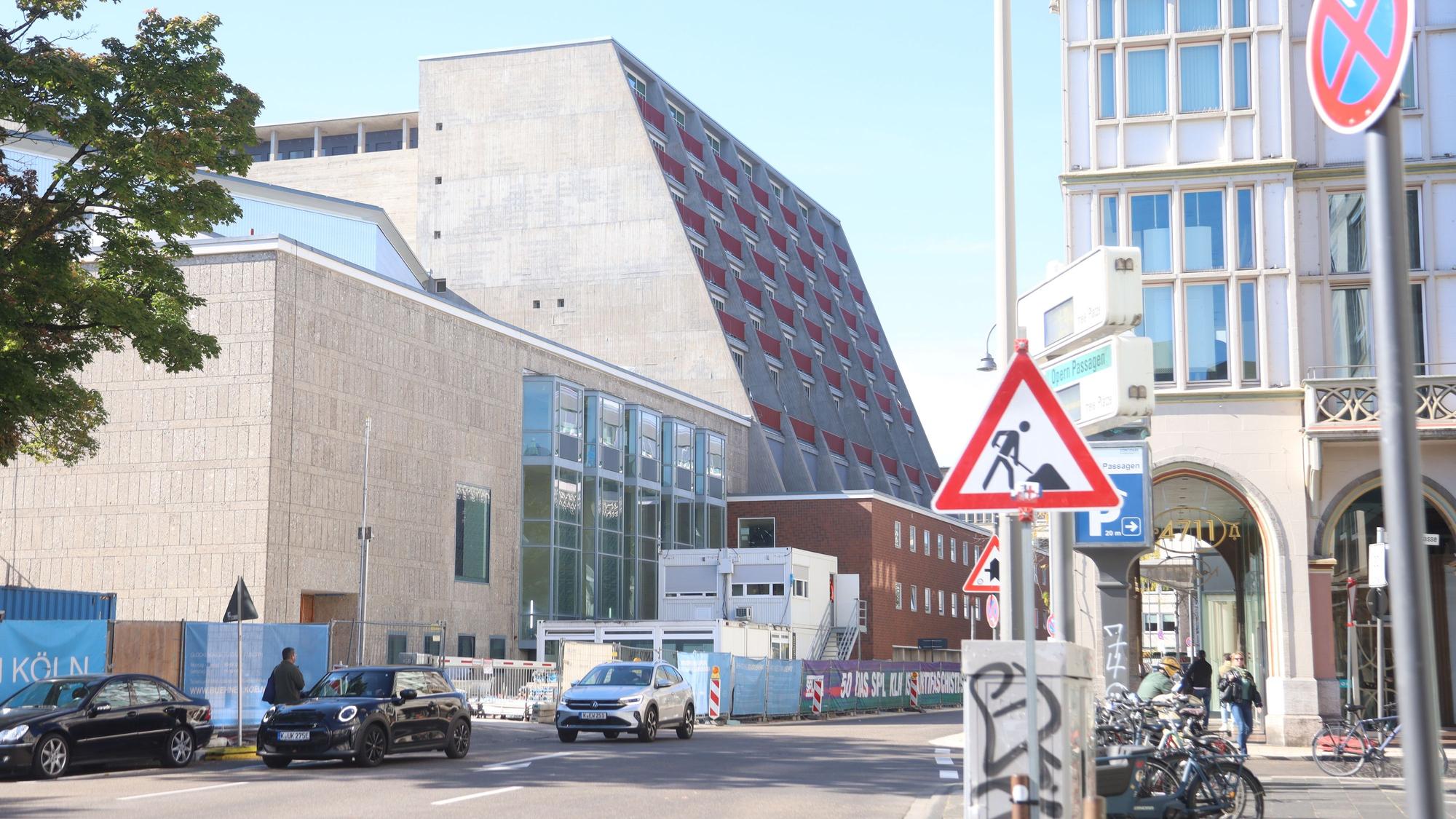 Die Baustelle der Bühnen am Offenbachplatz.
