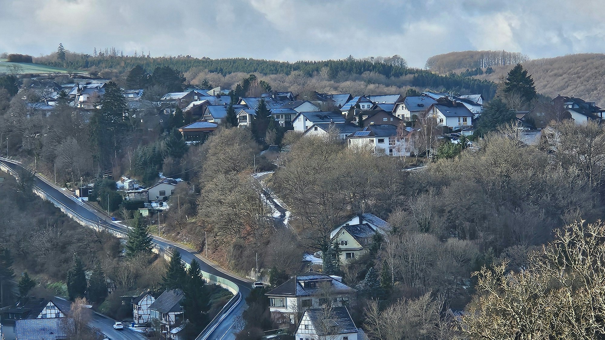 Blick auf das Wohngebiet Salzberg.