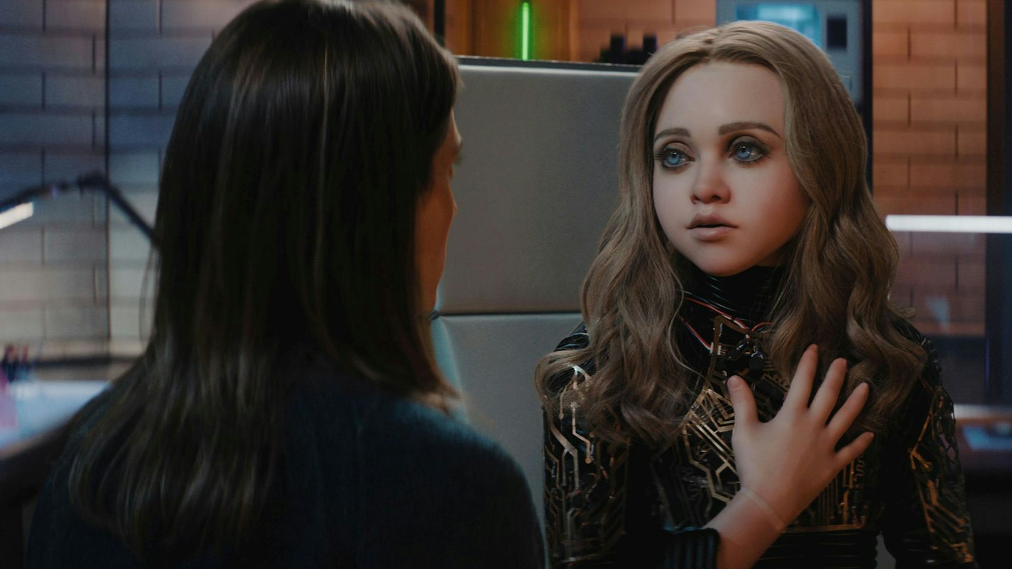 M3GAN (Amie Donald) ist wieder da, um eine noch bösere Künstliche Intelligenz aufzuhalten. (Bild: 2025 UNIVERSAL STUDIOS.)